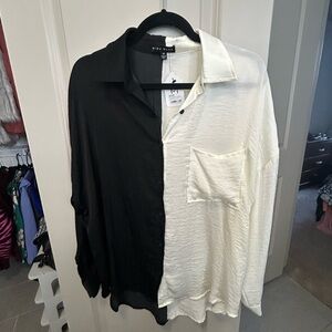 NWT Button Up Chic Blouse